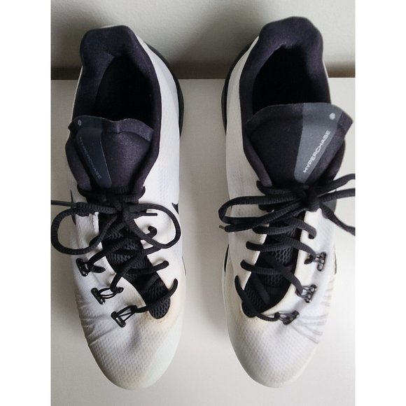 Size 14 - Men's Nike Hyperchase TB White Black Good pre-owned condition - Picture 6 of 9